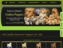Tablet Screenshot of golden-puppies.com